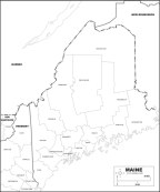 Download MAINE STATE Map to print